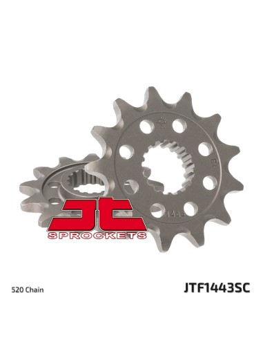 JT SPROCKETS Pinion din oțel cu autocurățare față 1443 - 520