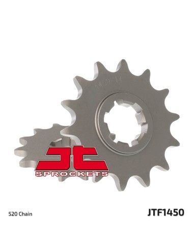 JT SPROCKETS Pinion față standard din oțel 1450 - 520