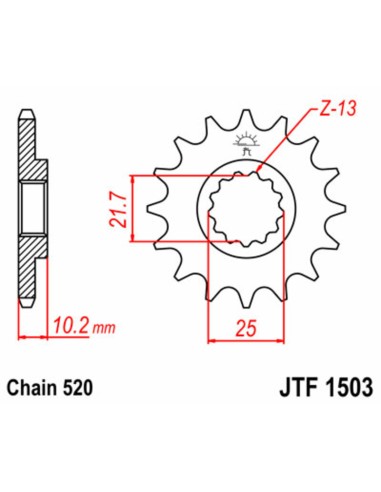 JT SPROCKETS Steel Standard Front... JT SPROCKETS Steel Standard Front...