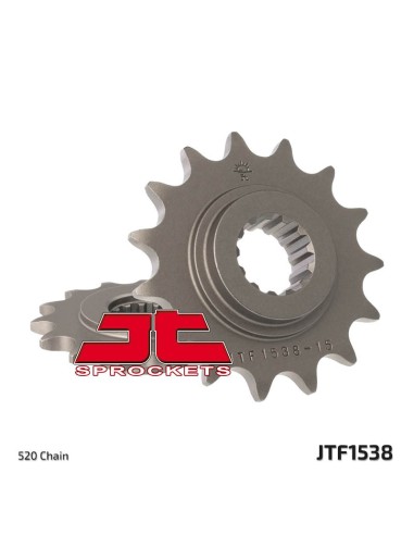 JT SPROCKETS Pinion față standard din oțel 1538 - 520