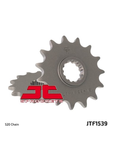 JT SPROCKETS Pinion față standard din oțel 1539 - 520