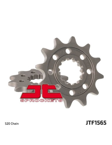 JT SPROCKETS Pinion față standard din oțel 1565 - 520