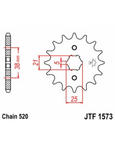 JT SPROCKETS Pinion față... 2