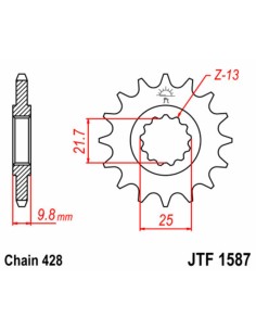 JT SPROCKETS Pinion față... 2
