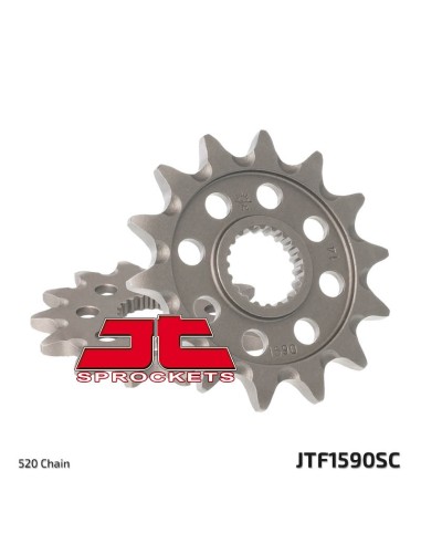 JT SPROCKETS Pinion din oțel cu autocurățare față 1590 - 520