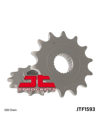 JT SPROCKETS Pinion față standard din oțel 1593 - 520