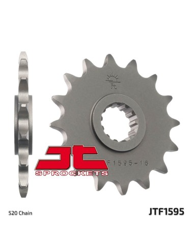 JT SPROCKETS Pinion față standard din oțel 1595 - 520