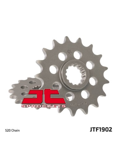 JT SPROCKETS Pinion față standard din oțel 1902 - 520