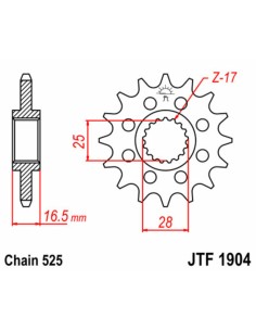 JT SPROCKETS Pinion față... 2