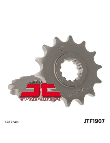 JT SPROCKETS Pinion față standard din oțel 1907 - 428