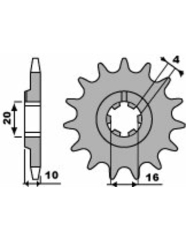 PBR Steel Standard Front Sprocket 2066 - 520