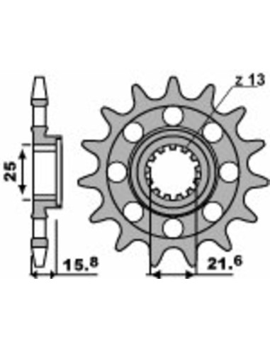 PBR Steel Standard Front Sprocket 2093M - 520