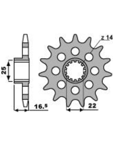 PBR Steel Standard Front Sprocket 2171 - 520