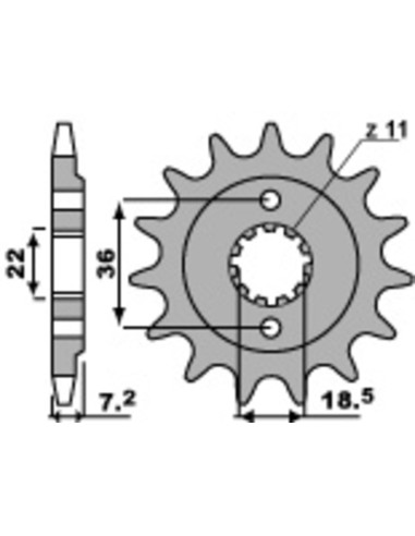 PBR Steel Standard Front Sprocket 2067 - 520