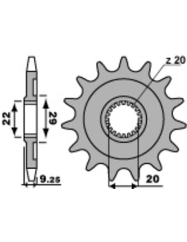 PBR Steel Standard Front Sprocket 2146 - 520