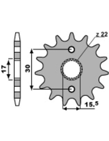 PBR Steel Standard Front Sprocket 332 - 420