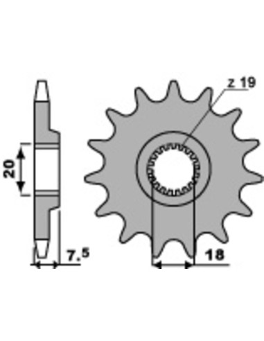 PBR Steel Standard Front Sprocket 340 - 520