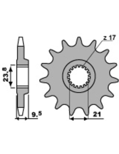 PBR Steel Standard Front Sprocket 342 - 520