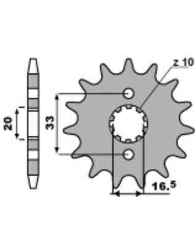 PBR Steel Standard Front Sprocket 430 - 520