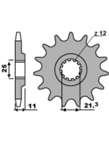PBR Steel Standard Front Sprocket 727 - 520