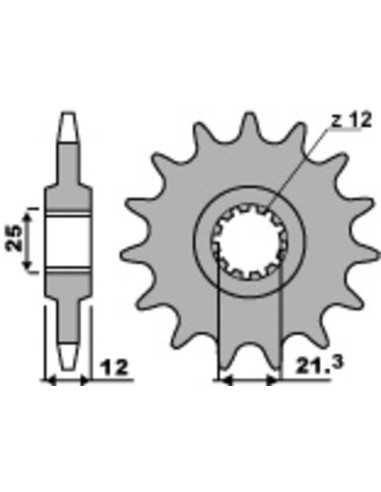 PBR Steel Standard Front Sprocket 823 - 520
