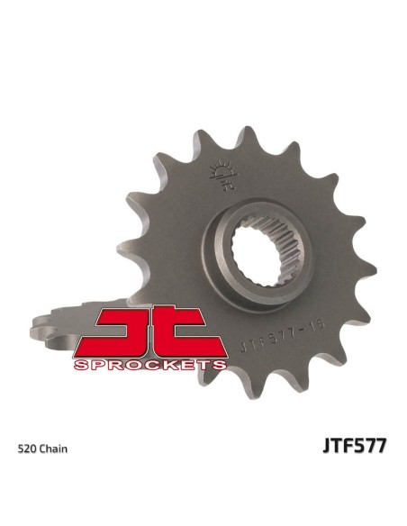 JT SPROCKETS Pinion față standard din oțel 577 - 520