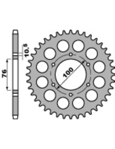 PBR Steel Standard Rear Sprocket 818 - 630