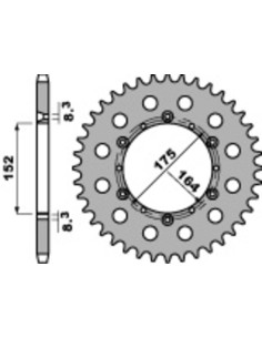 Rear sprocket PBR Steel...