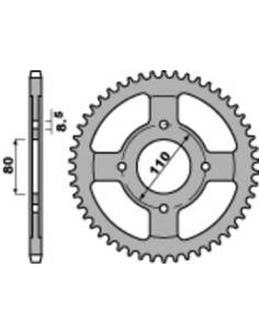 Pinion spate standard din...