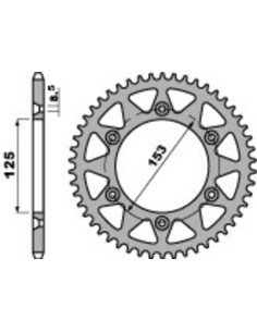 Rear sprocket PBR Aluminium...