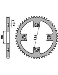 Pinion spate standard din...