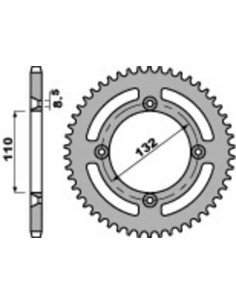 Rear sprocket PBR Aluminium...
