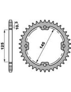 Pinion spate standard din...