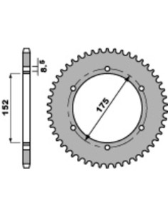 Rear sprocket PBR Steel...