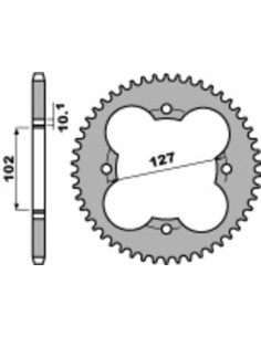 Pinion spate standard din...