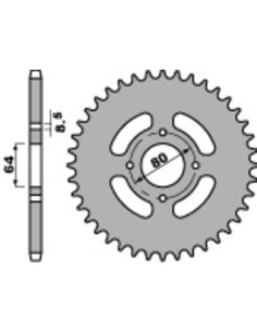 Pinion spate standard din...