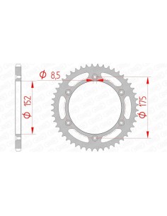 Rear sprocket AFAM Steel...