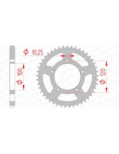 Rear sprocket AFAM Steel...