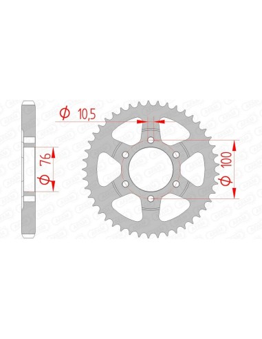 Pinion standard din oțel AFAM 14902 - 530