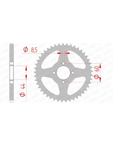 Pinion standard din oțel AFAM 12100 - 420