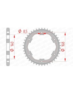 Rear sprocket AFAM Steel...