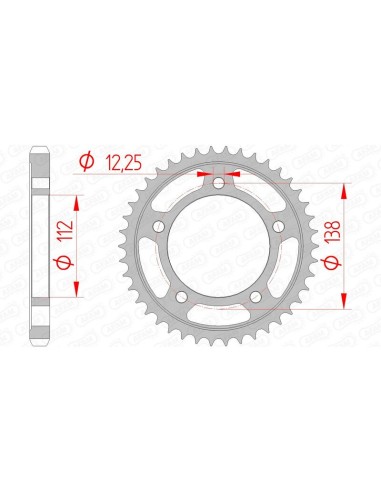 Pinion standard din oțel AFAM 10508 - 530