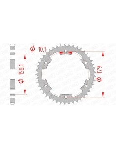 Rear sprocket AFAM Steel...
