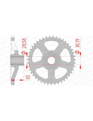 Pinion standard din oțel AFAM 35100 - 415