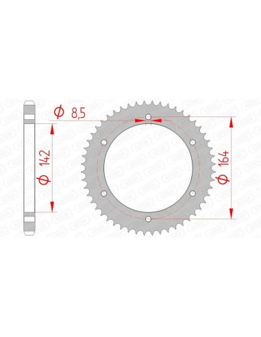 Pinion standard din oțel AFAM 65200 - 428