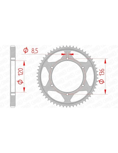 Pinion standard din oțel AFAM 12313 - 428