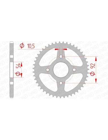 Pinion standard din oțel AFAM 12115 - 420