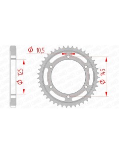 Rear sprocket AFAM Steel...