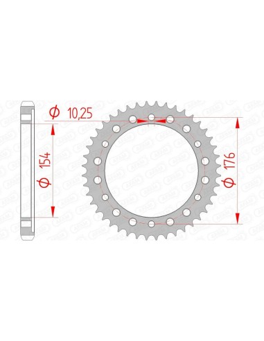 Pinion standard din oțel AFAM 10801 - 530