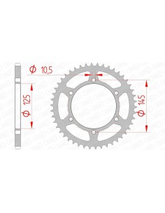 Rear sprocket AFAM Steel...